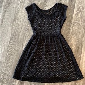 Anthropologie Weston Wear black mirage dress